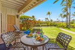 The lanai is a relaxing space to enjoy the soft tradewinds